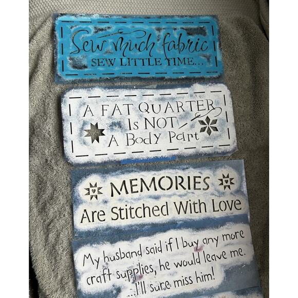 8 Used Reusable Mylar Stencil For Painting Signs Decor Crafts Quilting Knitting - Picture 2 of 5